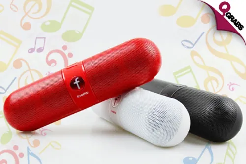 For QR99 Enjoy Your Tunes Anywhere with a Stylish Portable Bluetooth Speaker! (QR199 Value)
